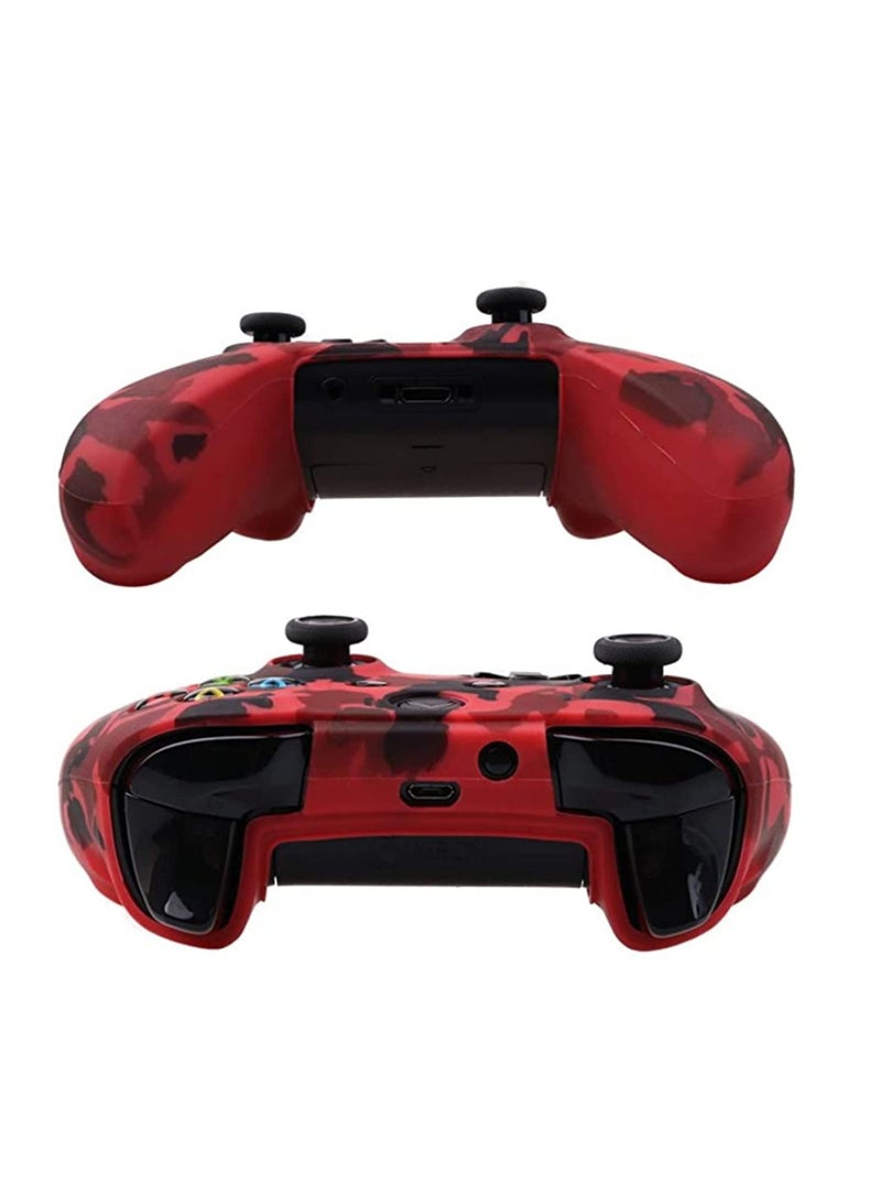 Water Transfer Printing Camouflage Silicone Cover Skin Case for Microsoft Xbox One X & Xbox One S Controller - Image 3