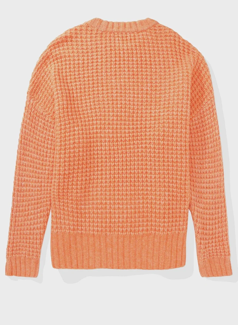 American Eagle Crew Neck Knitted Sweater