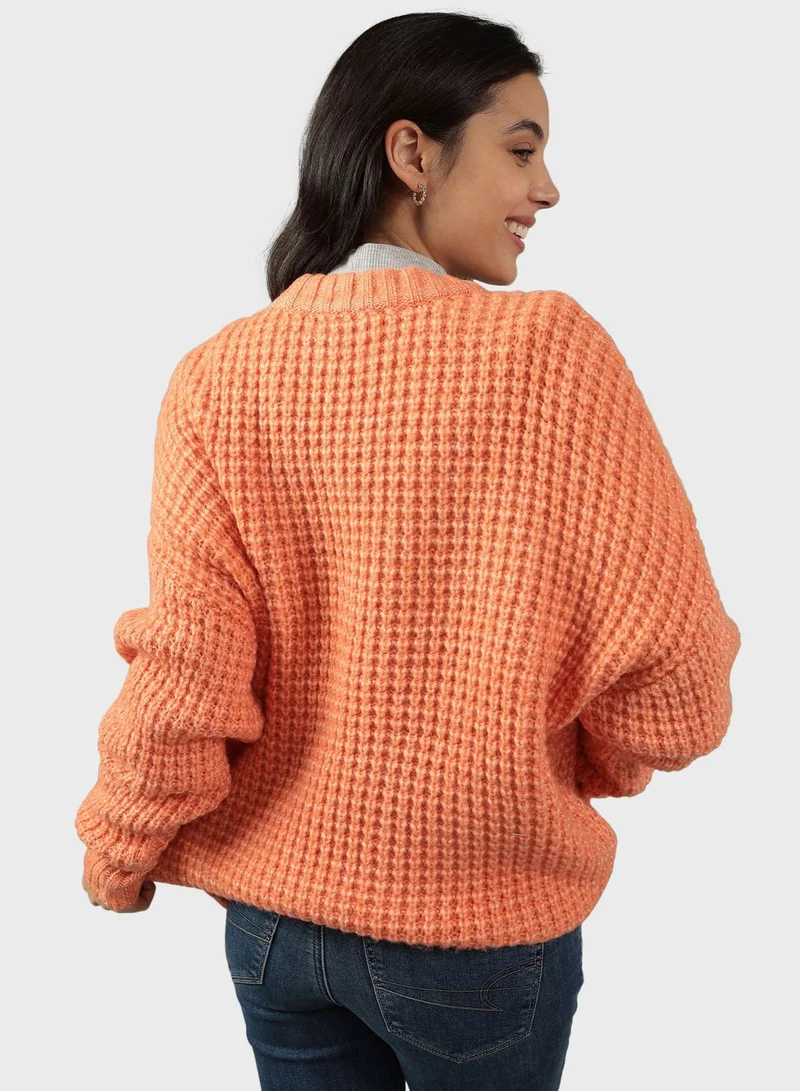 American Eagle Crew Neck Knitted Sweater