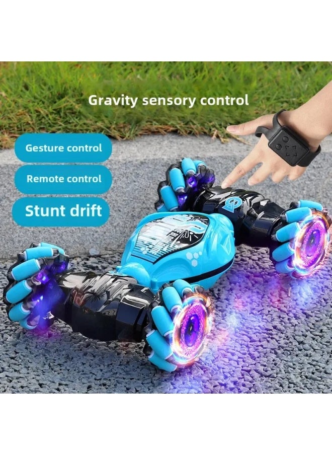 null - Gesture Sensing Transformable RC Car Remote Control Vehicle Stunt Driving Off Road Car Watch Remote Control Car Racing Car-Color:But Uv2071-7 -Proportion:Three Power ] - Image 1