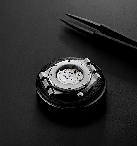 FEICE Mens Watches Mechanical Automatic Watch 5ATM Waterproof Stainless Steel Luxury Watches Casual Business Wristwatch Dress Watch for Men FM019 Black - Image 4