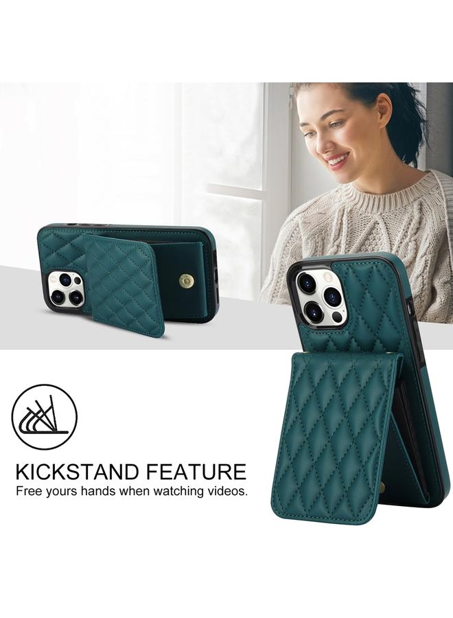 Zaboon Case For iPhone 12 Pro Max YM015 Crossbody Rhombic Card Bag RFID Phone Case - Image 5