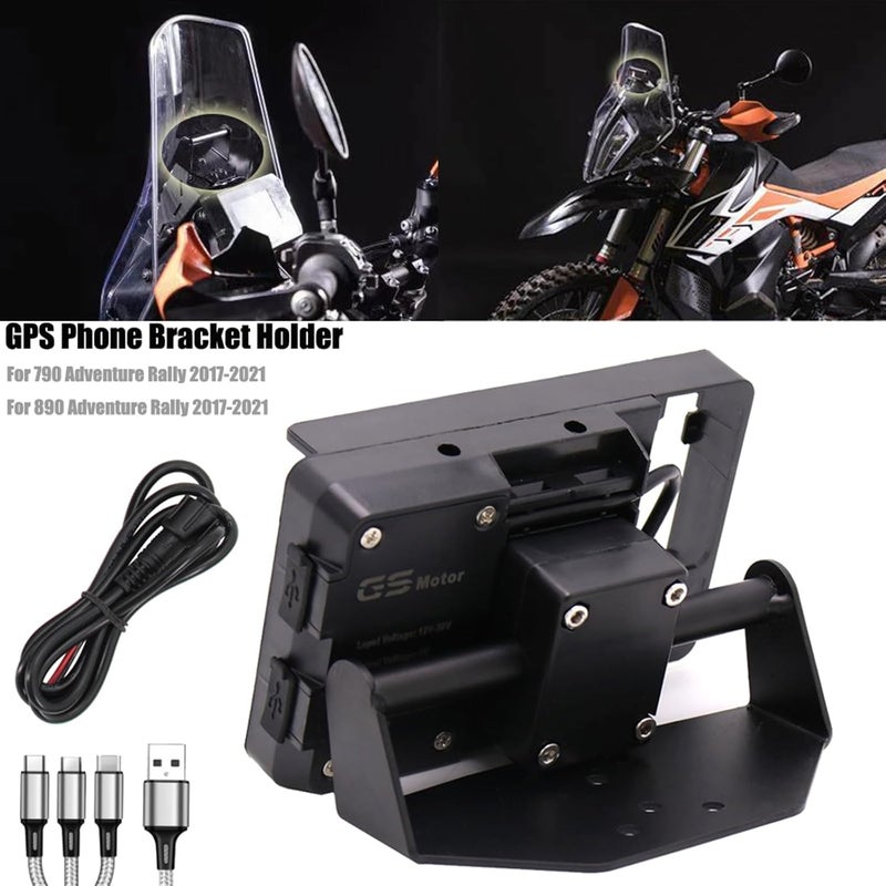 QASULER Motorcycle Phone GPS Navigation Holder - Image 5