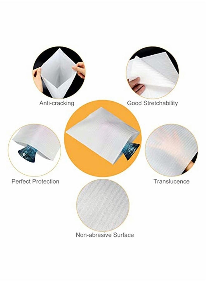 Foam Wrap Pouches 50 Pack - Cushioning Sheets for Moving, Protecting Glasses, Mugs, Cups - Packing Foam Pouches