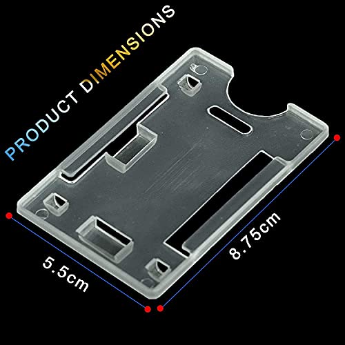 ANG Retractable Reel, Oval Shaped id Badge Holder I.D. Card Retractable Holder Badge Yo Yo Clip + White Card Holder Pack 3 - Image 5