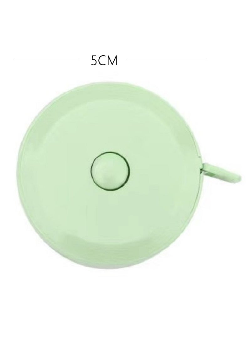 Generic 1 Pack 200cm Soft Tape Measure Retractable Measuring for Body Fabric Sewing Tailor Cloth Knitting Craft Weight Loss Measurements Retractable Green Dual Sided Tape Measure Body Measuring  - Image 2