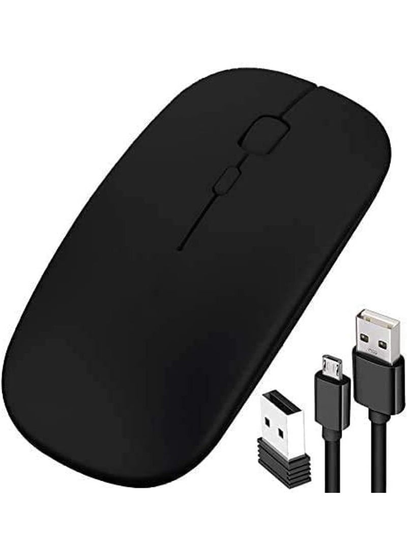Wireless Rechargeable Slim Mouse – USB Quiet Click Mouse for Laptop, PC, Computer, Mac, MacBook Pro - Image 1