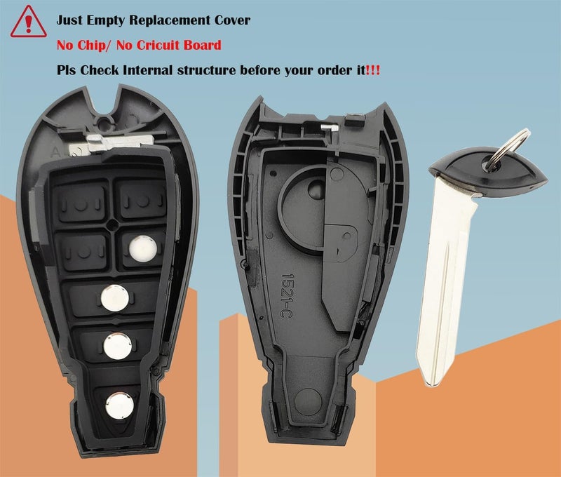 AYGUCEKE Keyless Entry Key Fob Cover for Dodge Ram - Image 2