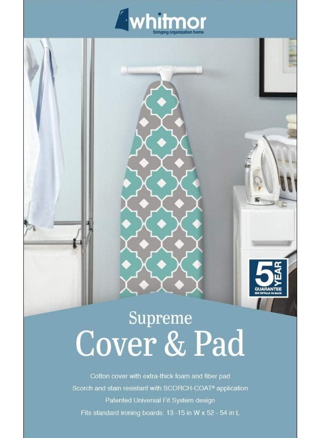 Whitmor Whitmor Supreme Ironing Board Cover and Pad Paragon TaupeGray  - Image 3