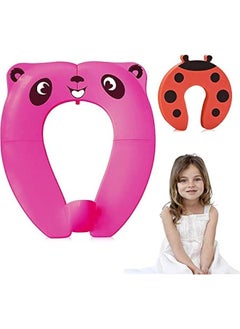 Gonice Kids Toilet Seat Cover, Portable Large Non Slip Silicone Pads Foldable Potty Training Seat for Baby, Toddlers and Kids  - Image 1