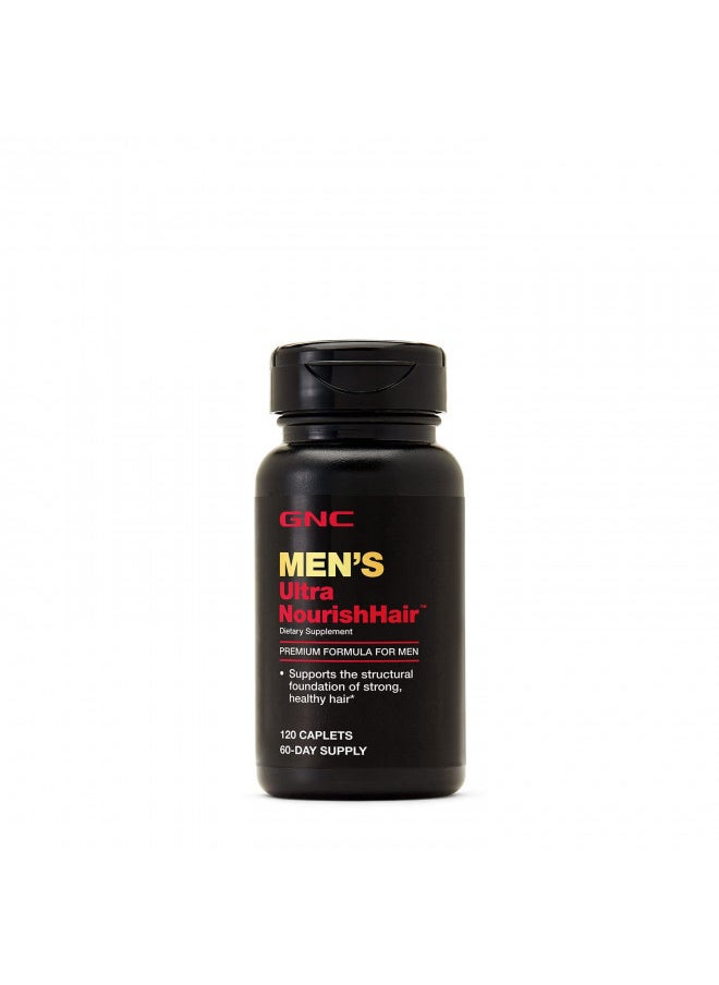 GNC - GNC Men's Ultra NourishHair Supplement - 120 Caplets - Image 1