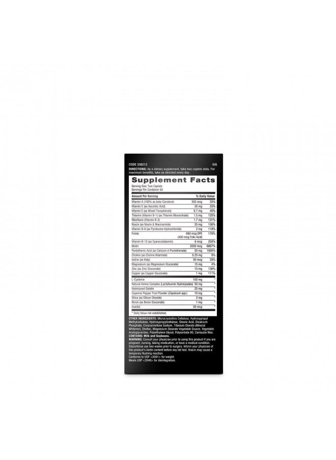 GNC - GNC Men's Ultra NourishHair Supplement - 120 Caplets - Image 1