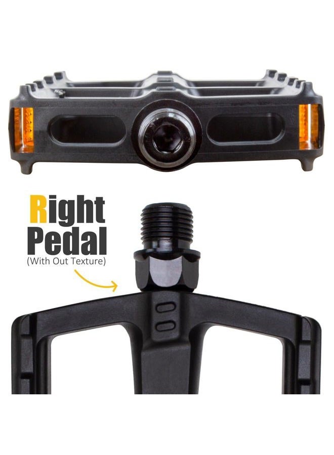 BV Bike Pedal Set, Universal Bicycle Pedals, 9/16-Inch Boron Steel Spindle, Pair - Image 4