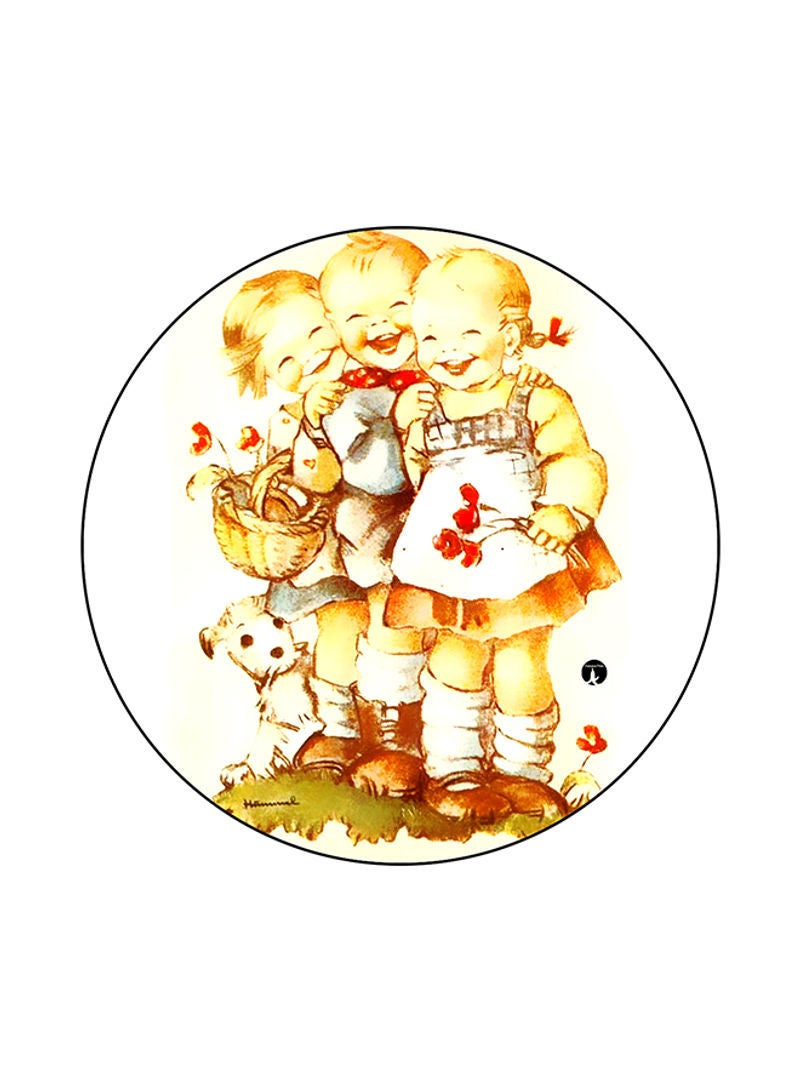 RKN Printed Round Mouse Pad Multicolour