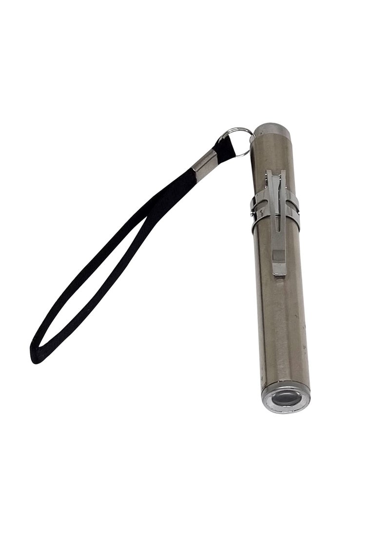 Sahyog Wellness Sahyog Wellness Metal Mini Medical Pocket Pen Torch Having White Light Silver  - Image 5