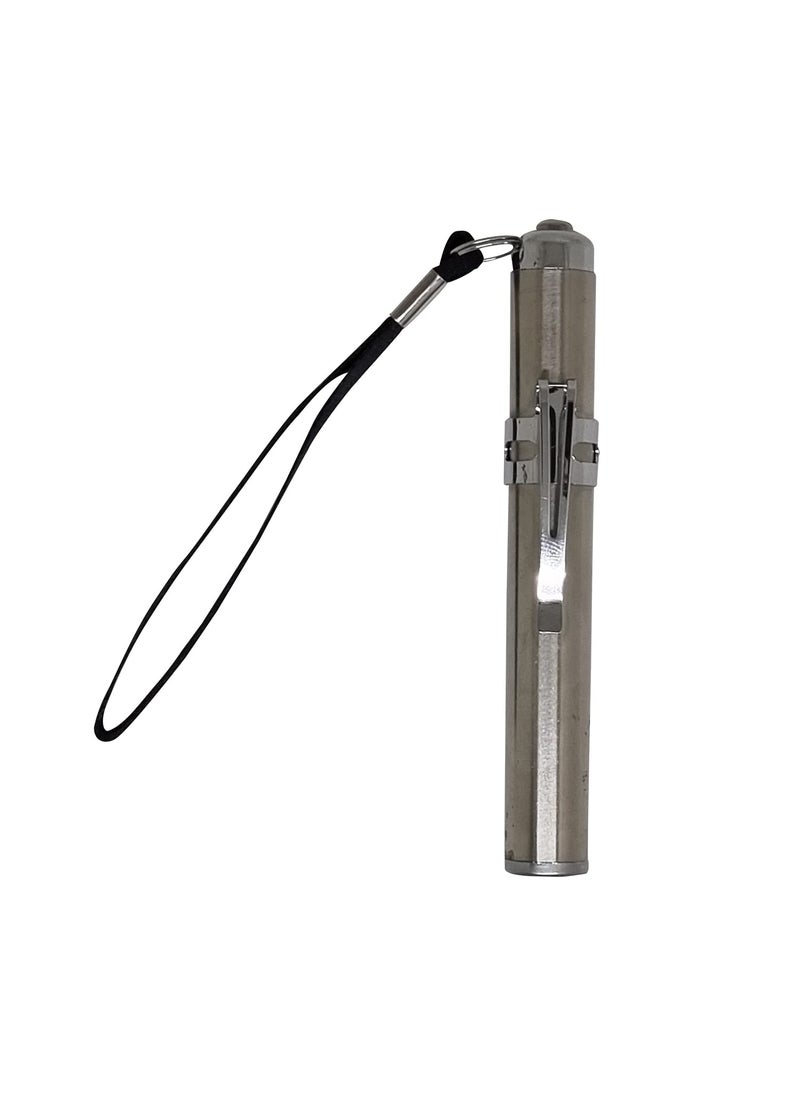 Sahyog Wellness Sahyog Wellness Metal Mini Medical Pocket Pen Torch Having White Light Silver  - Image 4