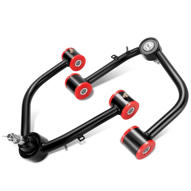 DNA MOTORING Front Upper Pair of Control Arms Compatible With Toyota Tundra 20222024For use on Models with 24 Lift Dom Tubular Front Upper Control Arm for 24 Leveling LiftFUCATUN22BR