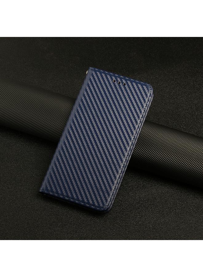 S-TOP Case For Samsung Galaxy A15 Carbon Fiber Texture Flip Holder Leather Phone Case - Image 2