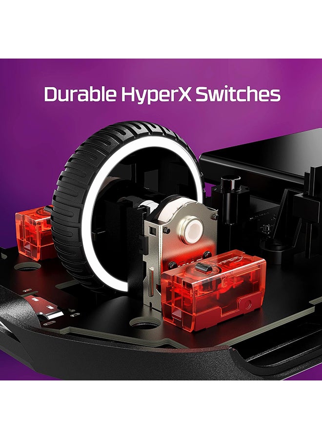 HyperX Pulsefire Haste 2 Wireless Gaming Mouse, Ultra-light 61g, 26K Sensor up to 26,000 DPI, Dual Wireless (2.4GHz & Bluetooth), Up to 90h Battery, 6 Programmable Buttons-Black | 6N0B0AA - Image 4