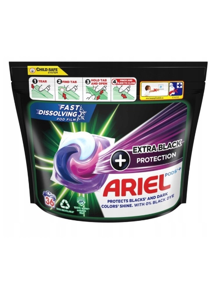 Ariel Extra Black Protection 36 pods