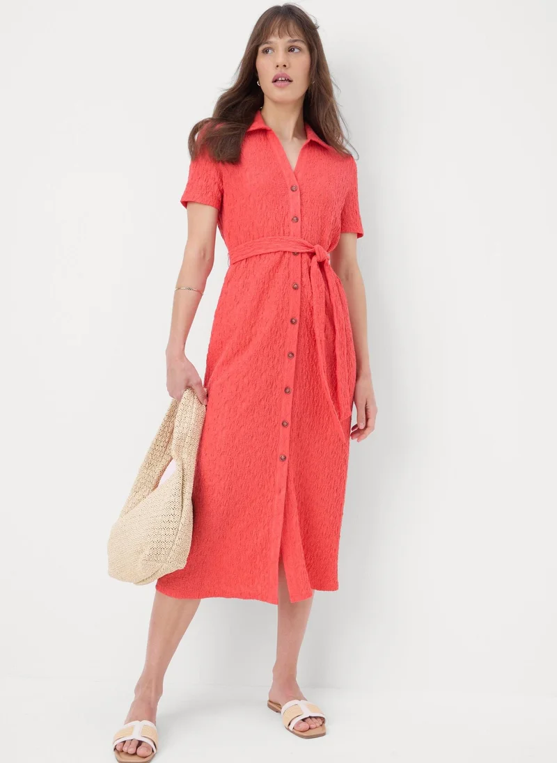 Matalan Coral Textured Shirt Dress