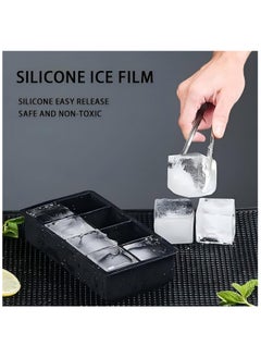 ZIMNEST Ice Cube Tray, Ice Cube Maker (Pack of 2) - Flexible 8 Cavity Square Large Ice Cube Trays with Leak Proof Lid, Large Ice Cube Mold, Slow Melting Ice Cube for Chilling Cocktails, Drinks, Juice  - Image 5