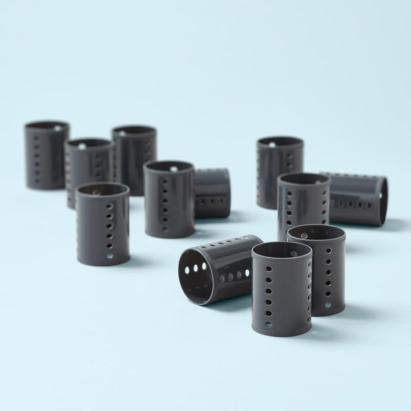 Diane 2-Inch Magnetic Hair Rollers, Secure Hold for Curls and Volume, Ideal for Styling with Pins, Picks, or Clips, Easy to Clean and Maintain, Grey, 12 Count - Image 2