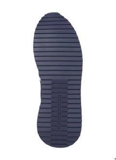 TOMMY HILFIGER Men's Leather Serrated Runner Sneakers, Blue - Leather  - Image 3