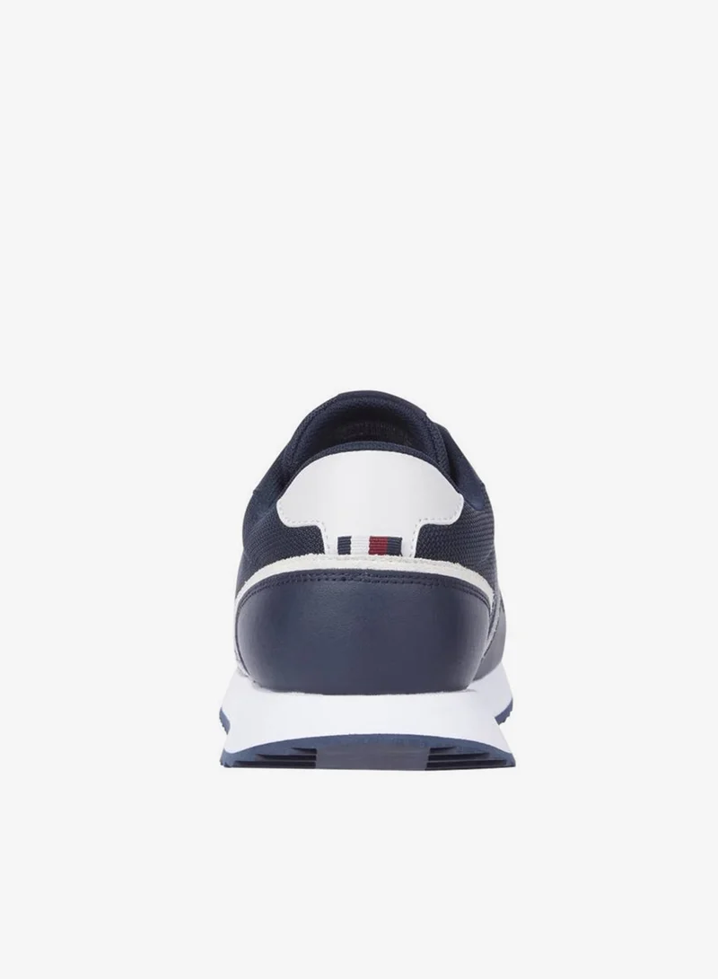 TOMMY HILFIGER Leather Serrated Runner Sneakers