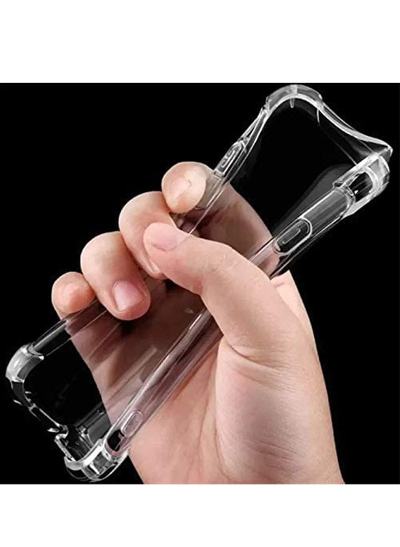 LEDIN Samsung Galaxy M11 Case Cover Back Air Cushion Soft Silicone Shockproof Ultra Slim Premium TPU Material Anti-Scratch Protective Bumper Shell Corner for Samsung Galaxy M11 (Clear) - Image 2