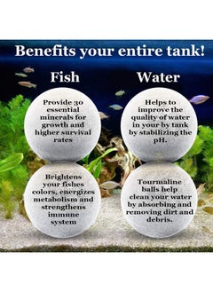 SunGrow SunGrow Tropical Fish Water Conditioner Balls, Gray Stones for Freshwater Tank and Community Aquarium, Calcium-Enriched for Active Fish, 10 Balls per Pack  - Image 3