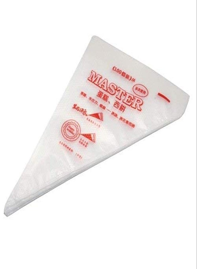 BAKING SET Polyethylene Transparent Icing Piping Bags for Cake Decoration Medium,100 Pieces - Image 3