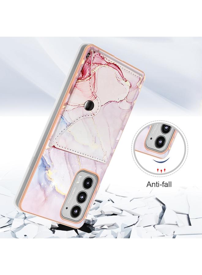 erorex Case For Motorola Edge 20 Marble Pattern IMD Card Slot Phone Case - Image 2