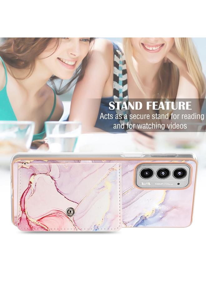 erorex Case For Motorola Edge 20 Marble Pattern IMD Card Slot Phone Case - Image 5