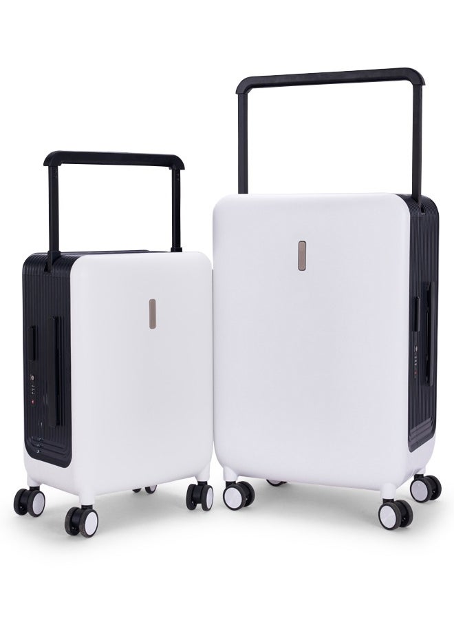 LIMRA Travel Bags From Limra Made Of PC , Consisting of Two Pieces , Size 20"-25" Inches, White/Black Color  - Image 1