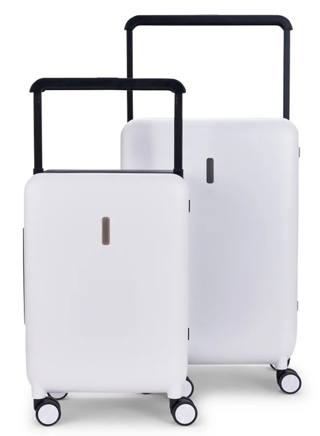 LIMRA Travel Bags From Limra Made Of PC , Consisting of Two Pieces , Size 20"-25" Inches, White/Black Color