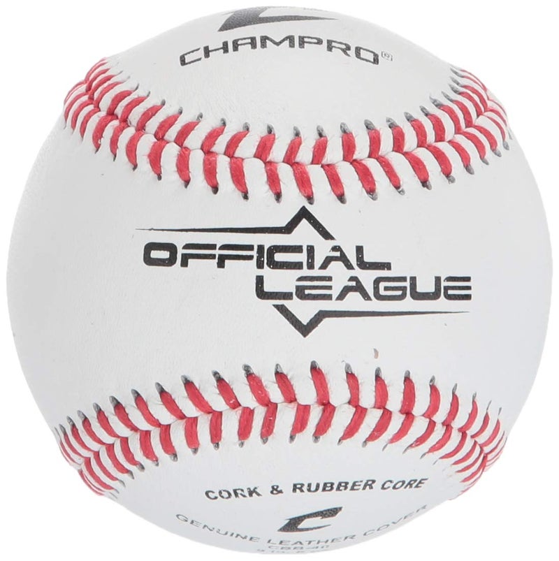 Champro Official League Cork Baseball (White, 9-Inch) (Pack of 12) - Image 5