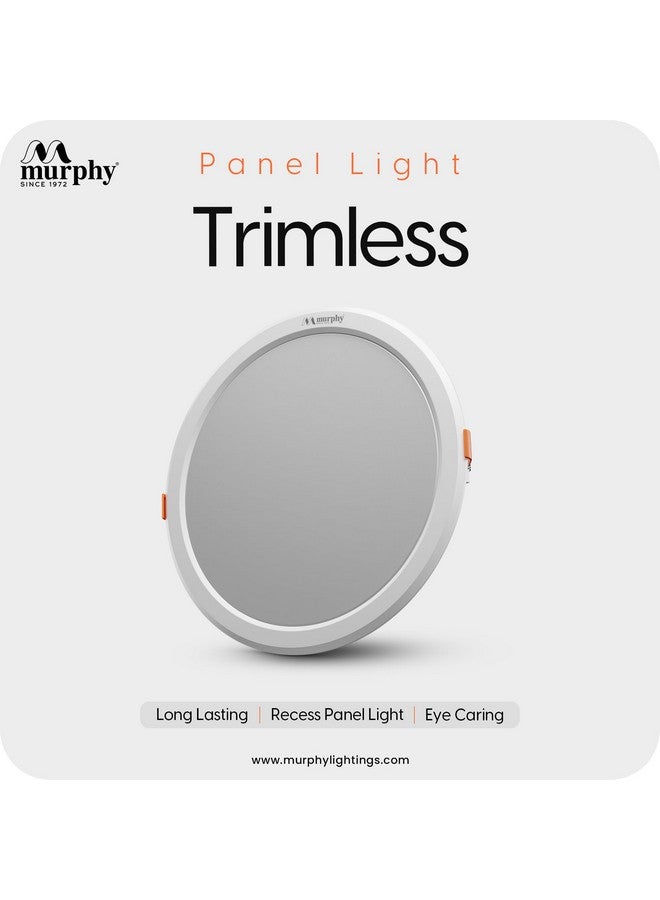 Murphy 10W Recessed Round Trimless LED Panel Light | 3-in-1 Colour Changing - Cool White/Neutral White/Warm White - Pack of 6 - Image 5