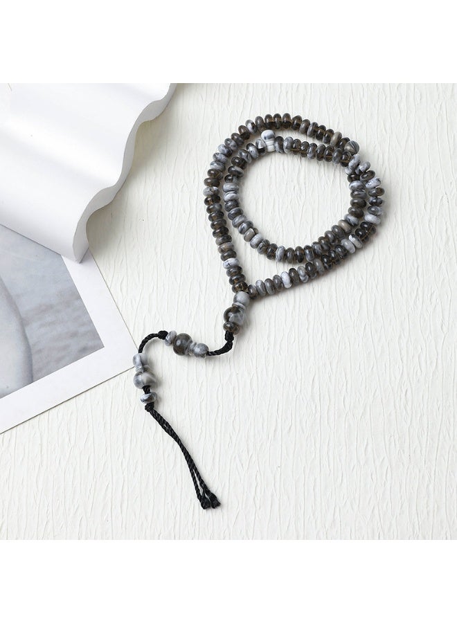 NIBEMINENT 99 Muslim Prayer Beads Gray7mm 