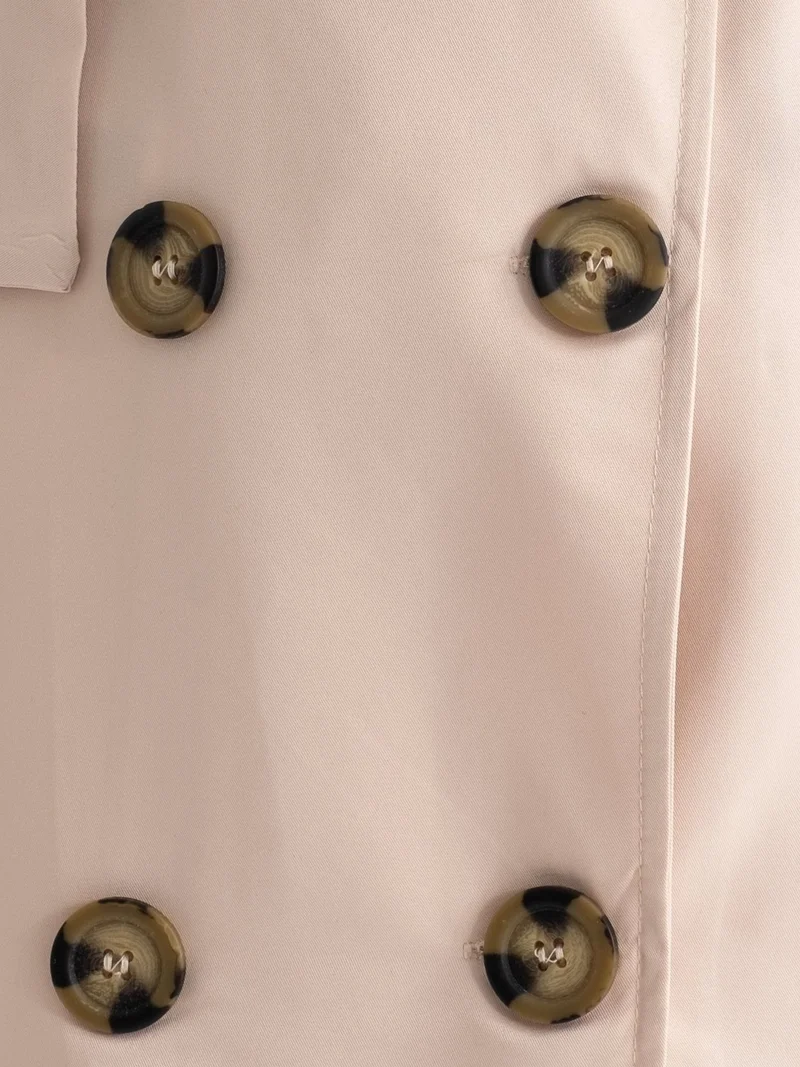 HICCUP  Double-Breasted Belted Long Trench Coat for Women | Best Price UAE