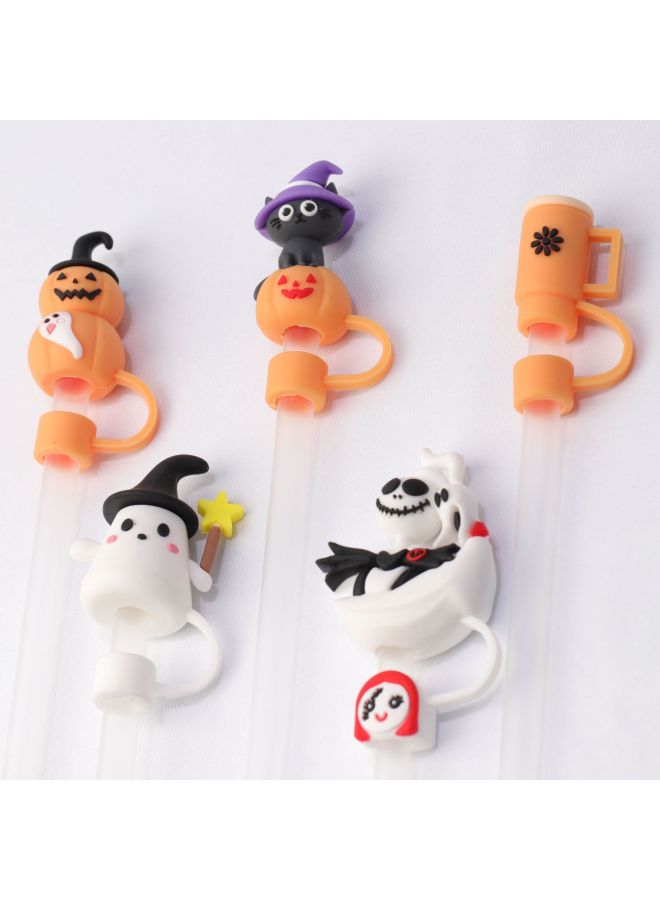 Factory Direct Straw Cap 10mm Cross-border Explosions Stanley Straw Cap Cloud Cat Claw Halloween Dust Cap-Color:Halloween - Image 1