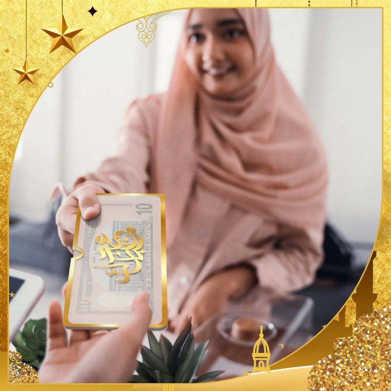 SilTriangle 6 Pcs Eid Mubarak Money Envelopes 6.73 x 2.75 Inch Cash Gift Card Holders Eid Gifts for Him Ramadan Pocket Gift Envelopes for Money Holiday Party Supplies Celebrations Decorations - Image 4