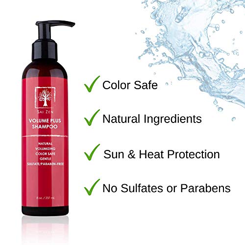 Sai Zen Volume Plus Shampoo | Anti-Thinning and Volumizing Formula | Made in USA |Sulfate and Paraben Free | All Hair Types, 8 oz. - Image 4