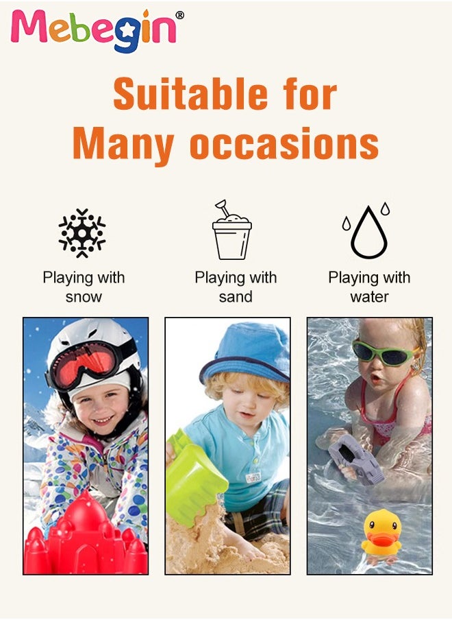 MEBEGIN - 7 Pieces Beach Toys Set with Trolley Case and Sea Animal Molds, Creative Bath Toys Set, Convenient To Carry, Colorful Sand Toys, Suitable for Beach, Bathing, Swimming Parties, Garden Planting - Image 1
