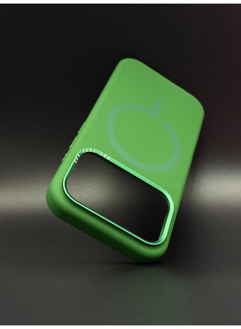 general Premium Silicone MagSafe Case for iPhone 17 Pro Max – Slim, Shockproof, Magnetic Wireless Charging Compatible Protective Cover (Green) - Image 4