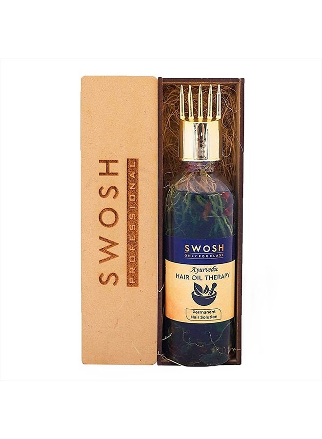 SWOSH 100% Ayurvedic Hair Oil, Bhringraj and Amla Oil, No parabens, sulphates, silicones or Synthetic Colours, 100ml - Image 1