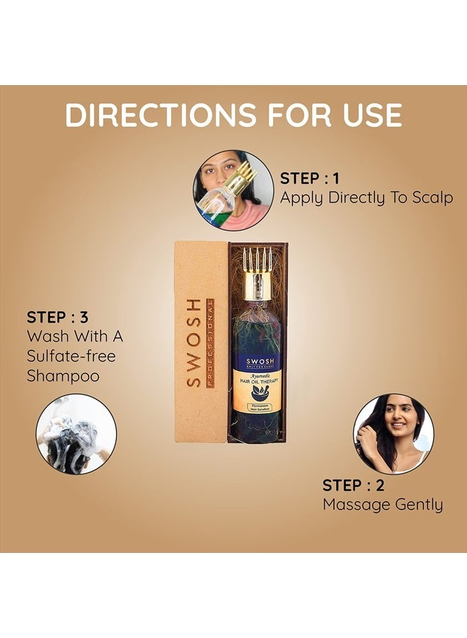 SWOSH 100% Ayurvedic Hair Oil, Bhringraj and Amla Oil, No parabens, sulphates, silicones or Synthetic Colours, 100ml - Image 4
