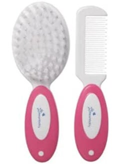 dreambaby DELUXE BRUSH & COMB SET PINK -- Cranberry 