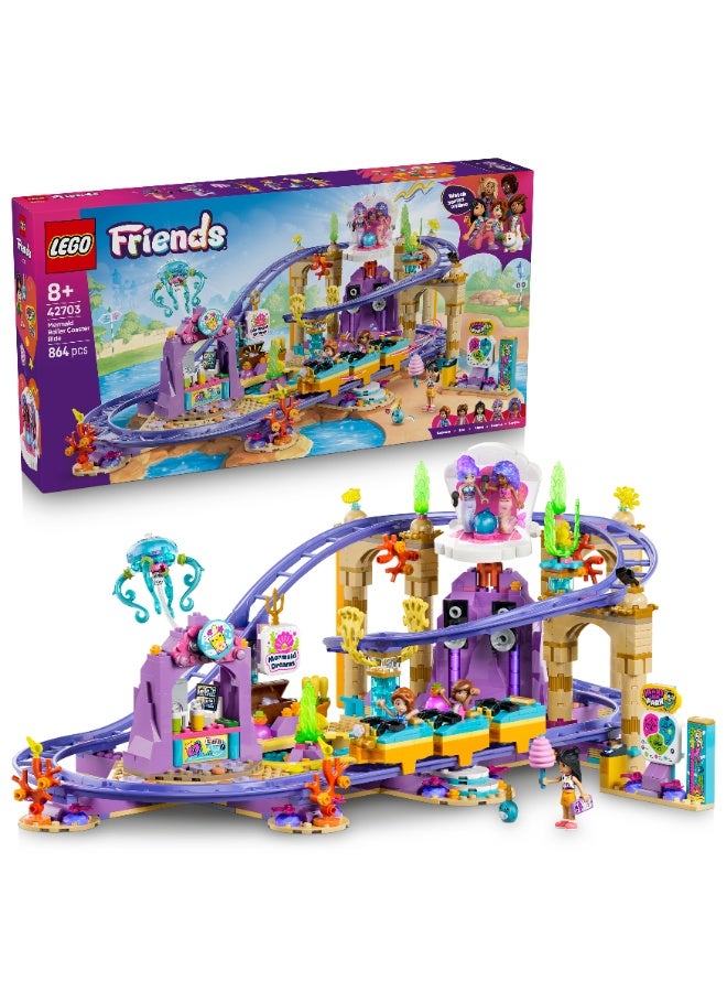 LEGO Friends Mermaid Roller Coaster Ride Building Toy 42703 (Age 8+, 864 Pieces) - Image 1