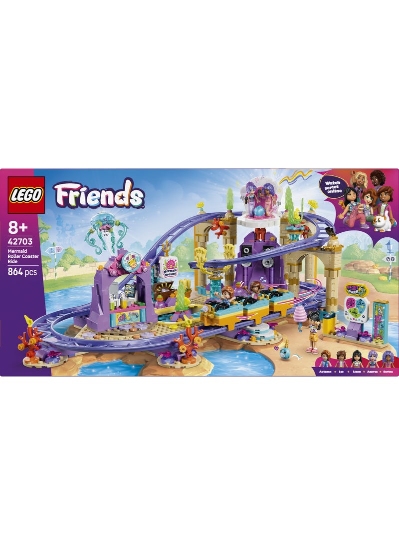 LEGO Friends Mermaid Roller Coaster Ride Building Toy 42703 (Age 8+, 864 Pieces) - Image 3